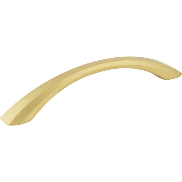 Jeffrey Alexander 128 mm Center-to-Center Brushed Gold Wheeler Cabinet Pull 678-128BG